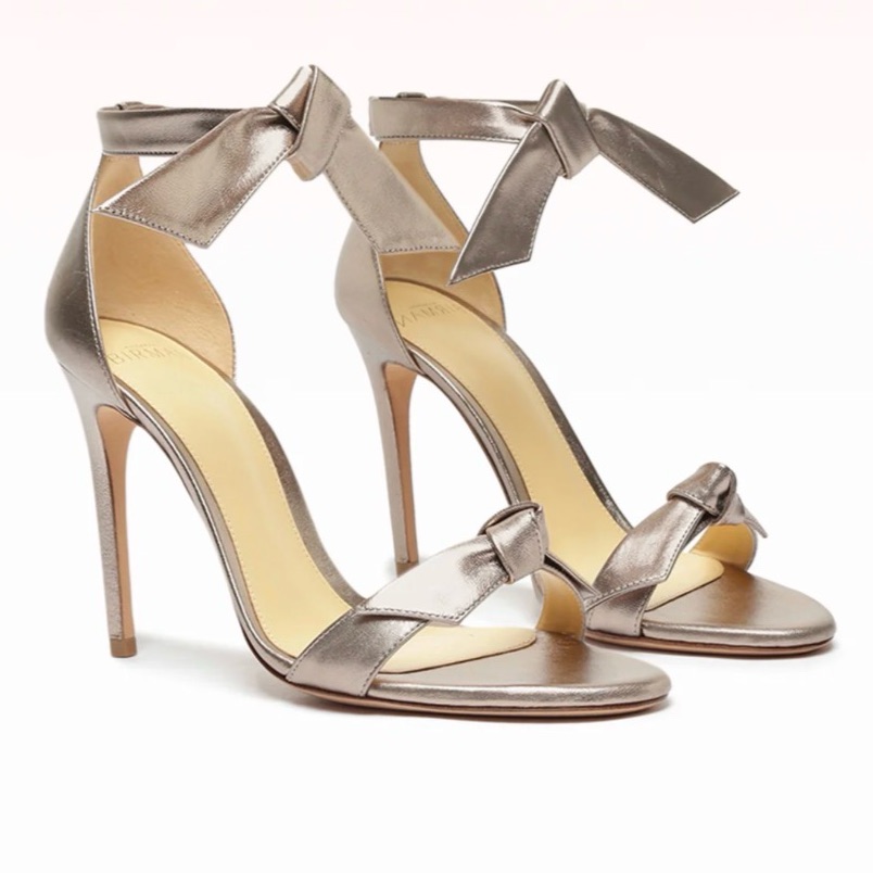 Alexandre Birman Clarita 100 Metallic Luna Sz.8